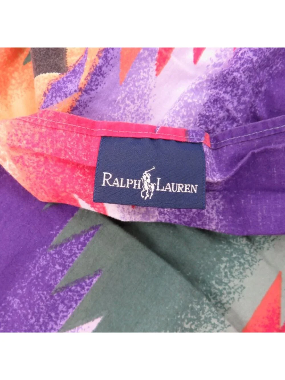 Ralph Lauren Canyon Bright Ruffle Rectangle Pillow Sham Southwestern Bedding VTG